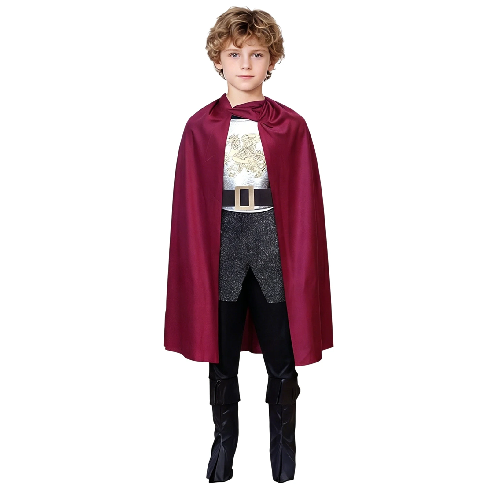 Halloween Cosplay Anime Children's Prince Costume King Costume Uniform Masquerade Party Dress Up Performance Costumes Full Set