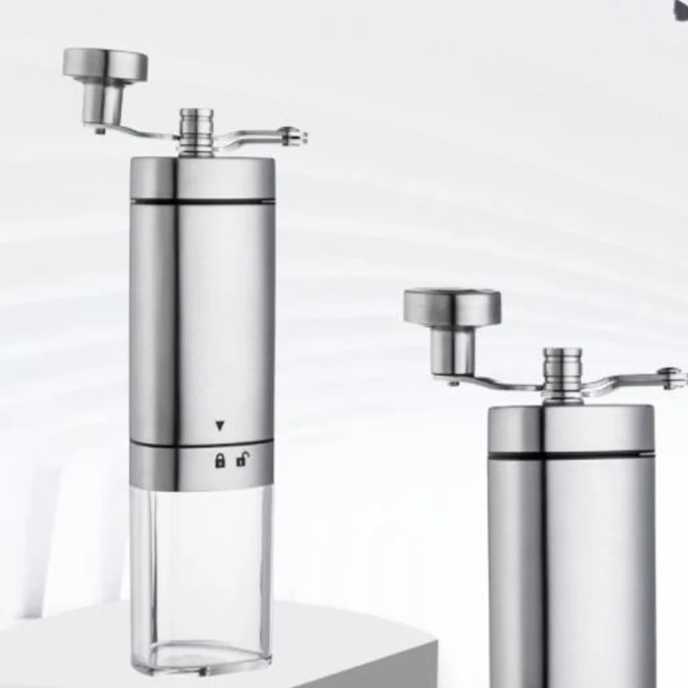 

Manual Coffee Grinder Stainless Operated Bean Grinders for Home Travel Camping Hiking Compact Design Without