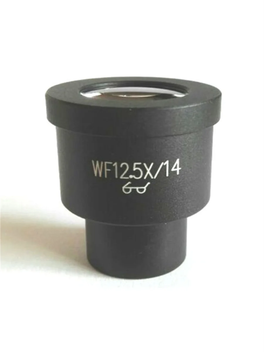 WF12.5X 14mm Óptico Grande Angular Alto Eyepiont Microscópio Biológico Metalúrgico Lente Ocular com Tamanho de Montagem 23,2mm
