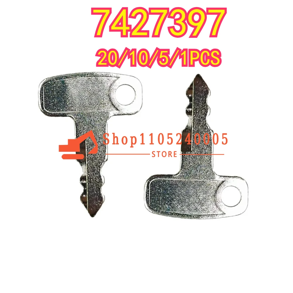 

20/10/5/1 шт. 7427397 новые ключи зажигания подходят для компактного трактора CT1021 1025 2025 2035 2040 4045 4050