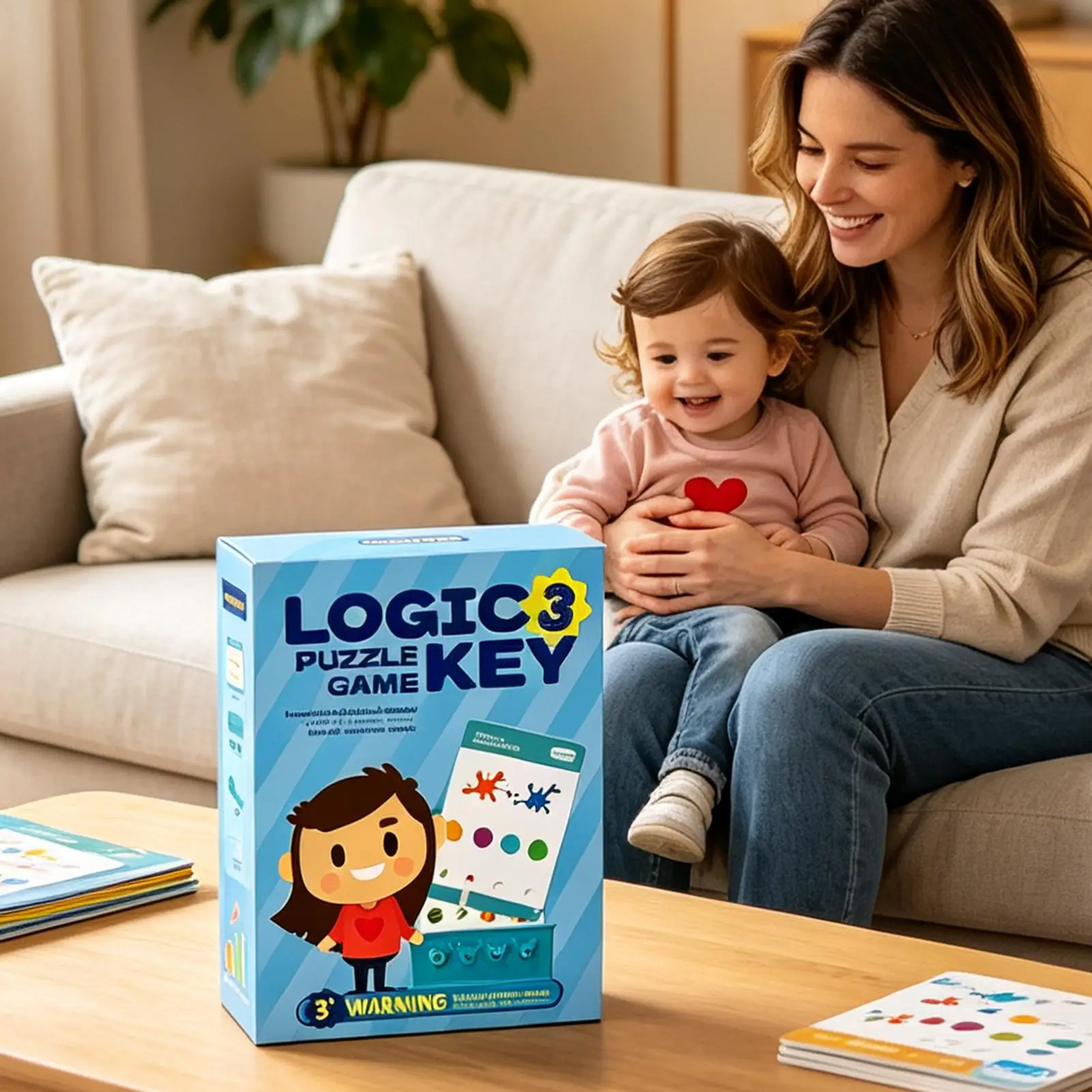 Kids Logic Puzzle Game Educational Lock Toy For Brain Development & Fine Motor Skills, Montessori Learning Activities
