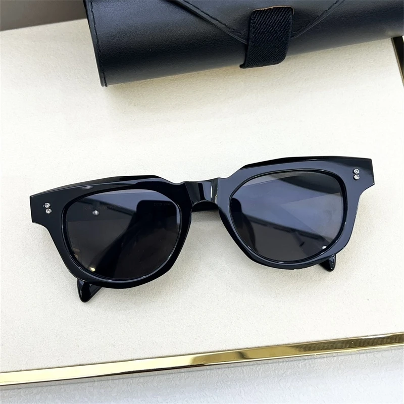 DTS726 Radihacker Sunglasses Oval Thick Acetate Ladies Sunglasses Women Men High Quality Outdoor Business Eyewear Luxury