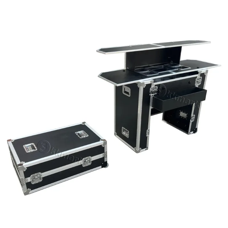 Custom Portable Folding Cocktail Bar Mobile Bar DJ Flight Case