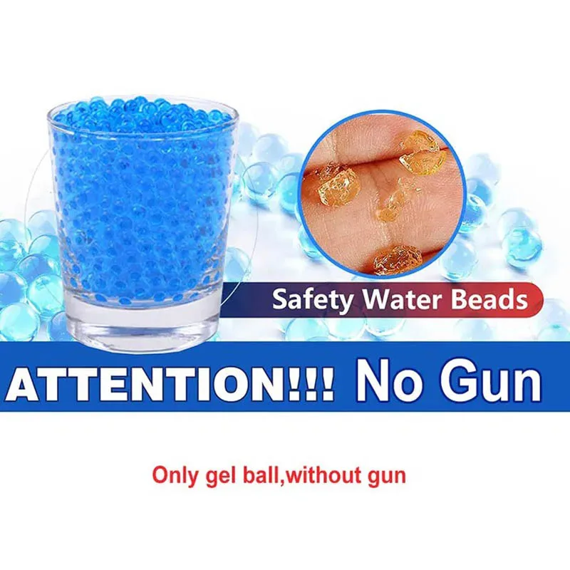 100000 7-8mm Blaster Gel Gun Ammo for Glock Pistol Toy Guns Water Ball Beads AK47 Gelblast M416