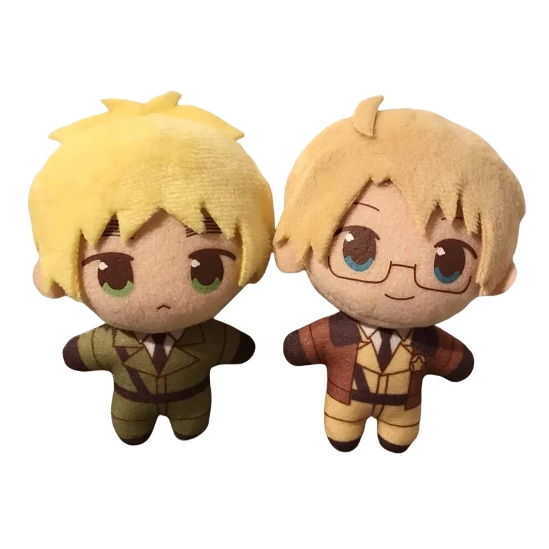 Pluche pop sleutelhanger Axis Powers Worlds Stars Hetalia Arthur Kirkland Alfred F Jones Wang Yao sleutelhanger kinderspeelgoed cadeau