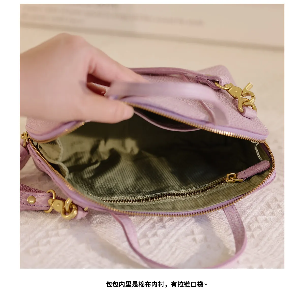 PNDME schlichte Vintage-Damenhandtasche aus echtem Leder, von Modedesignern handgefertigt, aus Rindsleder der ersten Schicht, Schulter- und Umhängetasche – Detail 22
