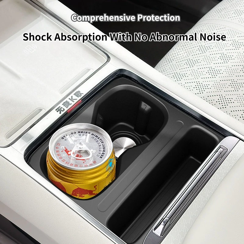 For ZEEKR 7X 2026 Car Central Control Water Cup Holder Anti-slip Waterproof Silicone Water Cup Pad Auto Decorative Accessories 3