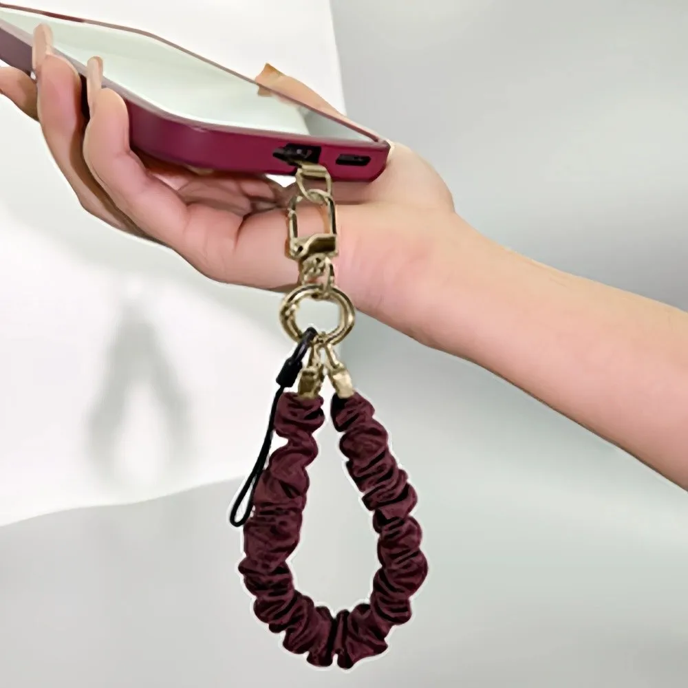 

Плиссированный дизайн, ремешок для мобильного телефона, металлическая карта, защита от потери, цепочка для мобильного телефона, короткий высококачественный ремешок для мобильного телефона, подвеска для мобильного телефона