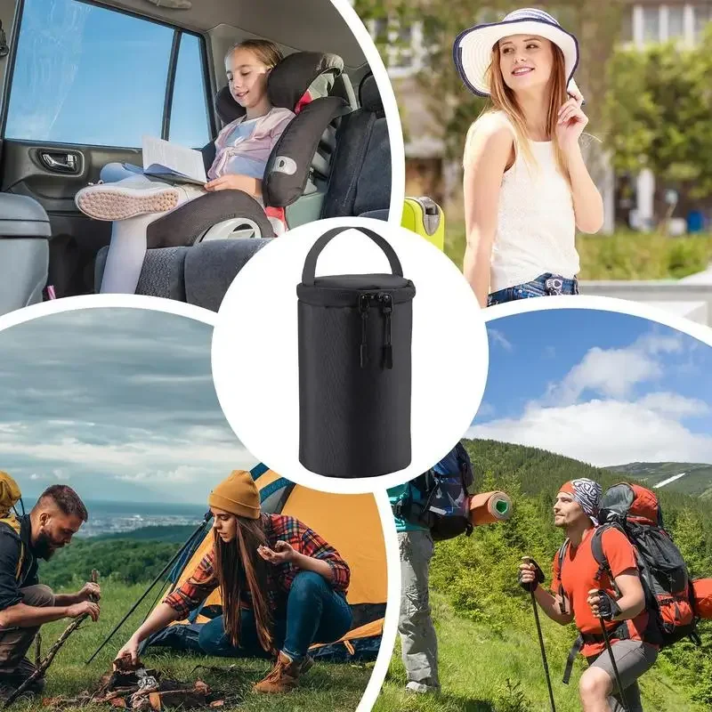 Outdoor Cylindrical Gas Tank Storage Bag Camping Gas Lamp Horse Lamp Portable Anti-collision Storage Bag