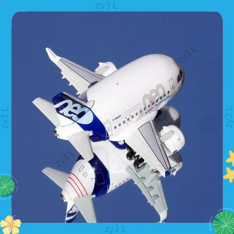 2026 New 70102PA Airbus A320 Neo Cartoon Airplane Model Full Alloy Original Factory Collectible For Aviation Collectors Decor