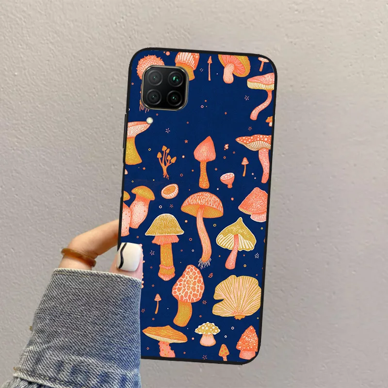 Mushroom Pattern For Huawei Nova 5T 10 9 SE 7i 8i 11i Y60 Y61 Y70 Y90 P40 P20 P30 Lite P60 Pro P Smart Case