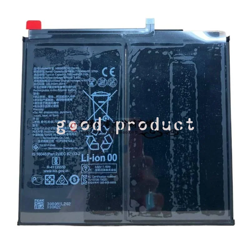 

for New HB28D8C8ECW-12 HB26D8C8ECW-12 Battery matepad 10.4 BAH3-W59 W09 AL00 Batteries