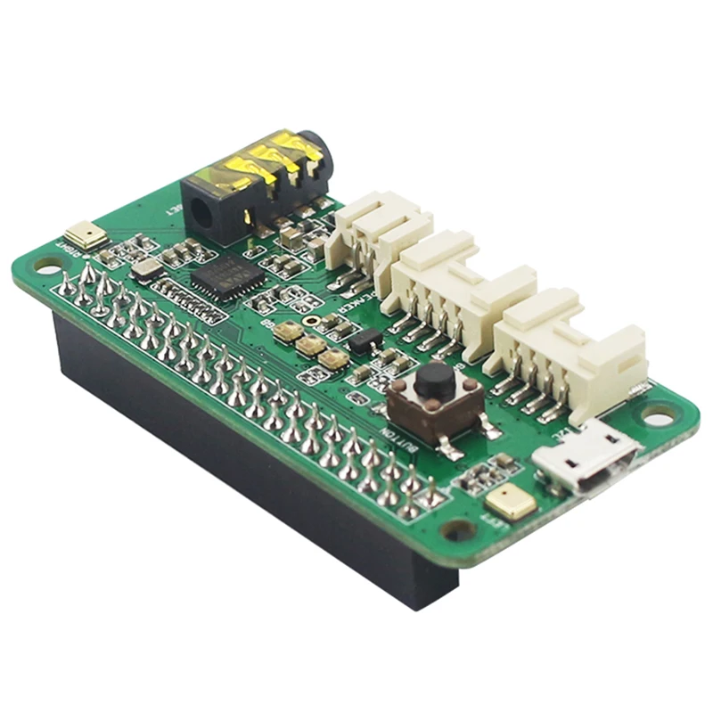 A99E-Respeaker 2-Mics Pi Hat For Raspberry Pi 4 Model B Voice Module Dual Microphone Array For Raspberry Pi Zero 3B