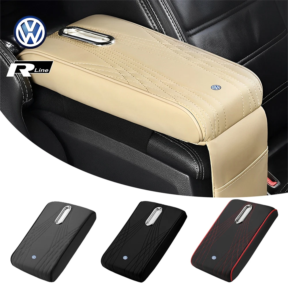 Car Styling Holder Center Console Armrest Protector Cushion For Volkswagen GTI Golf Tiguan Beetle Scirocco Blue Motion MTM Polo