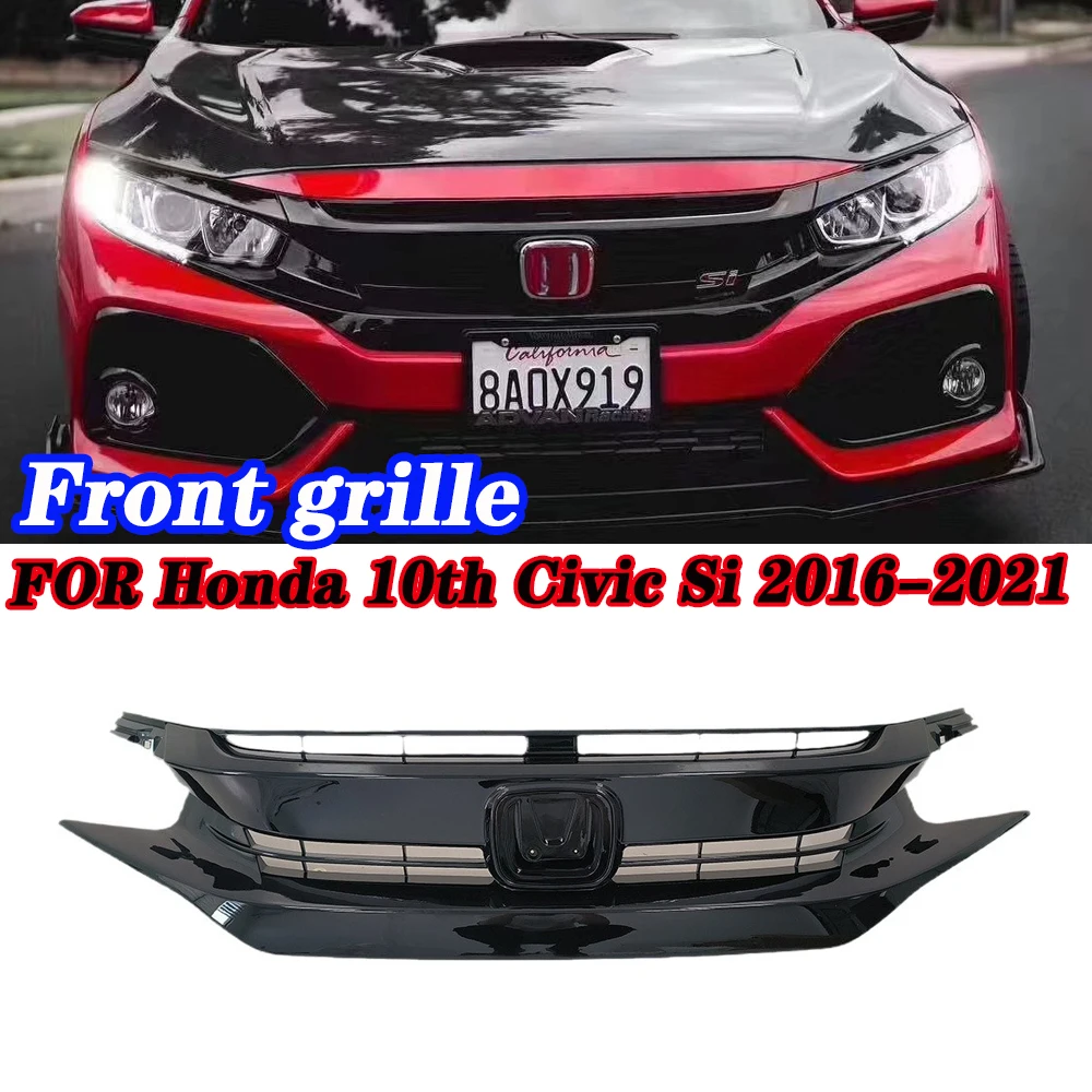 

Suitable for 10th Civic Grille Modification To Civic Si Front Bar Surrounded US Version Sports Front Face Grille 2016-2021