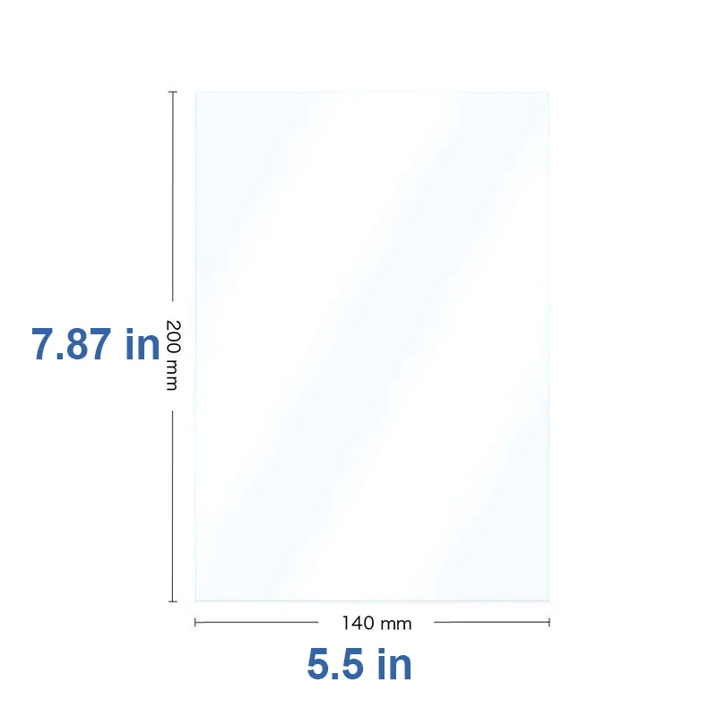 FEP Film 6.23 Inch 200*140*0.15mm For ANYCUBIC Photon S Ultra   Mono 4K Elegoo Mars Creality Series 3D Printer Parts Accessories