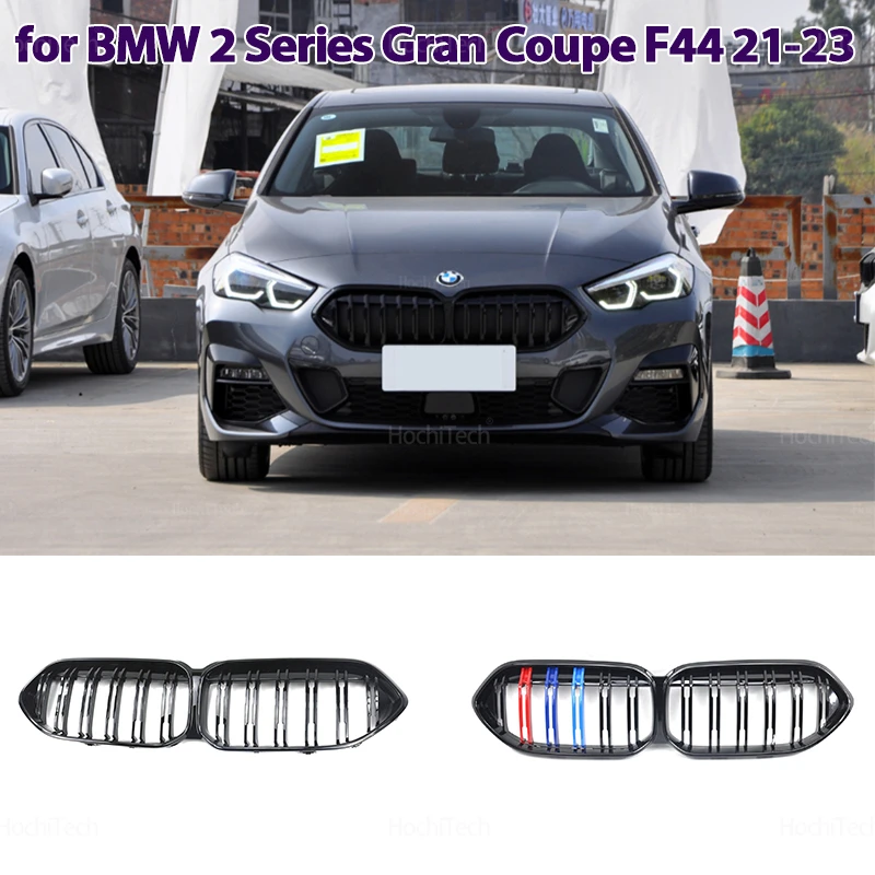 Car M Color/Gloss Black Front Bumper Grille Black Grille Abs Fit For BMW 2 series Gran Coupe 4 doors F44 2021 2022 2023