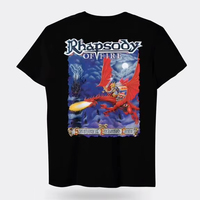 2025 RHAPSODY OF FIRE Band Genuine Peripheral Commemorative T-shirt High-quality Cotton Clothing for Men and Women