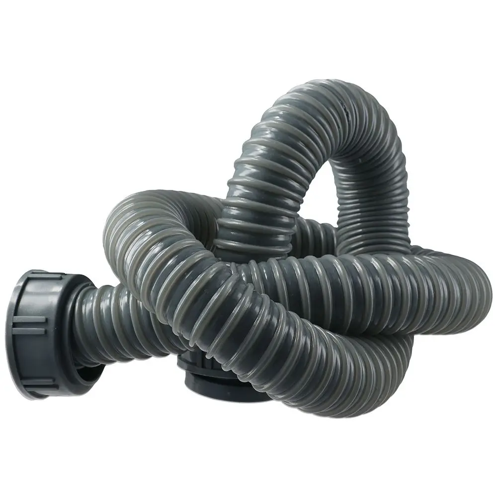 1m Flexible Sink Downpipe Kitchen Washbasin Washbasin Drainpipe Double Screw Oral Extension Hose Fittings