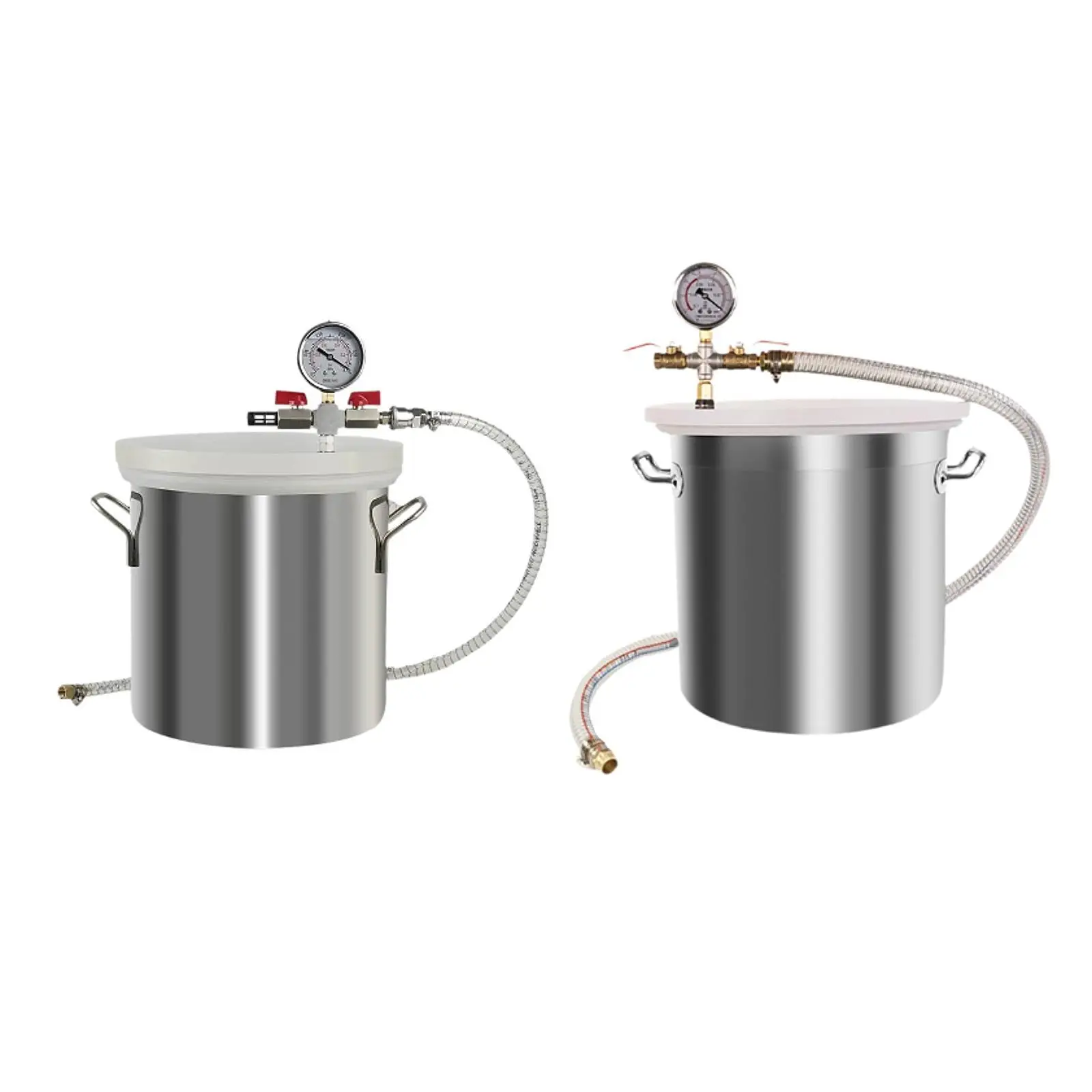 수지 주조 에센셜 오일용 뚜껑이 있는 스테인레스 스틸 가스 제거 챔버