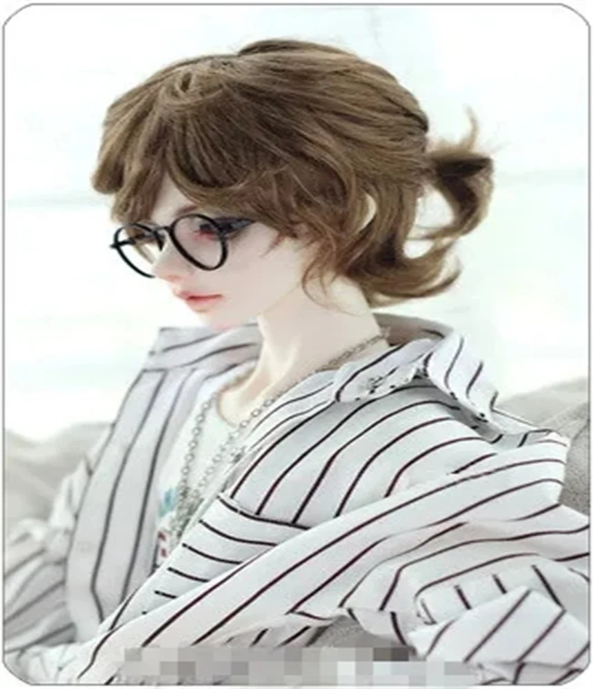 Cheveux de simulation de poupée BJD pour hommes, beaux cheveux bouclés hipster, tresses délicates, imitation mohair, convient à la taille 1, 31, 41, 61/8