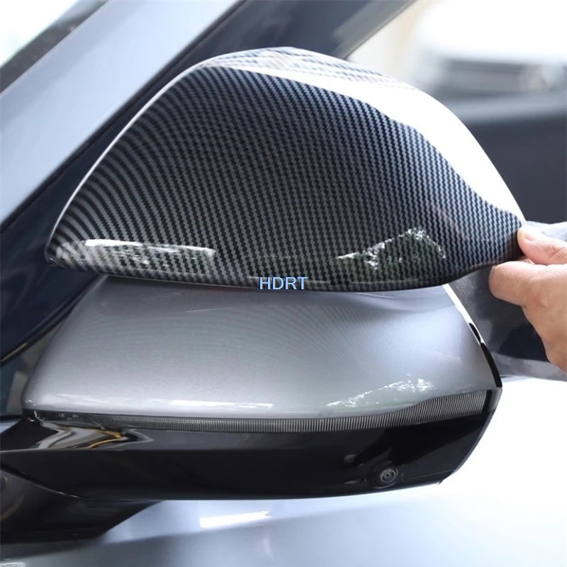 

For Nio Onvo L90 2025 + Car Style Rear View Mirror Cover Reverse Mirror Rain Visor Deflector Frame Accessories Exterior Sticker