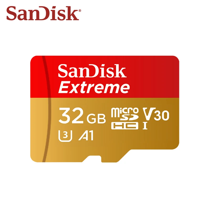 Original SanDisk Extreme MicroSDHC 32GB A1 C10 MicroSDXC 64GB 128GB 256GB A2 V30 Memory Card TF Card Micro SD Card For Drone