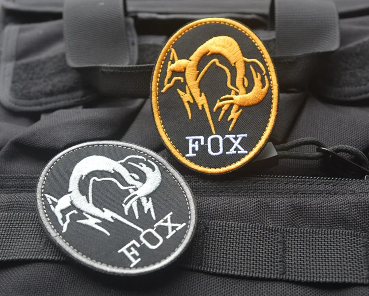 Fox Patches Fabric 3D Embroidered  Military Badges for Clothes French Paratroopers Epaulette Stripes on Backpack Shoulder Emblem