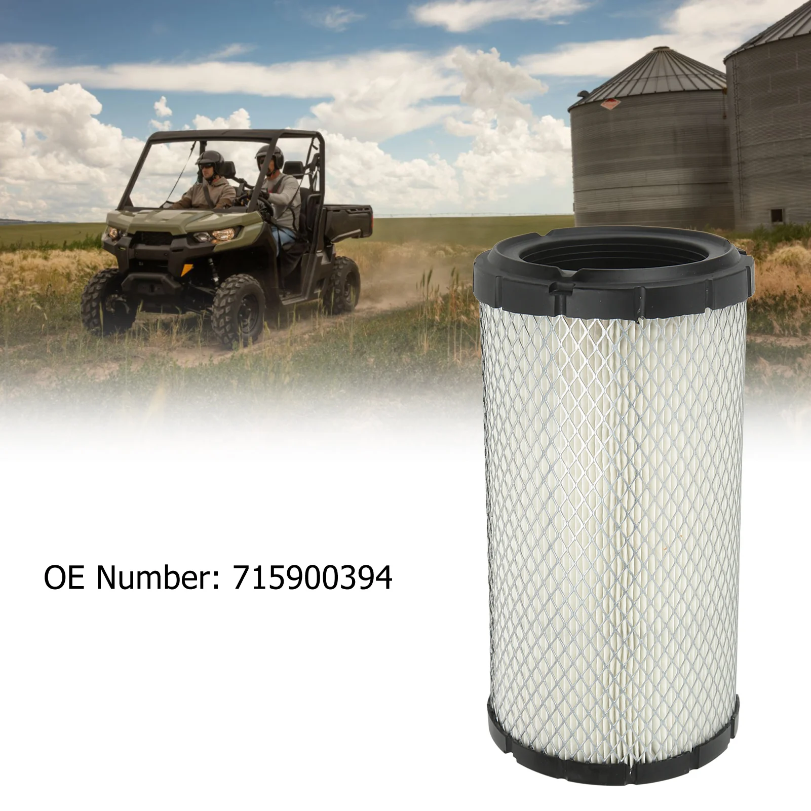 ATV Air Filter ABS Shell 715900394 Replacement For Can‑Am Defender HD8 HD10 2016‑2021