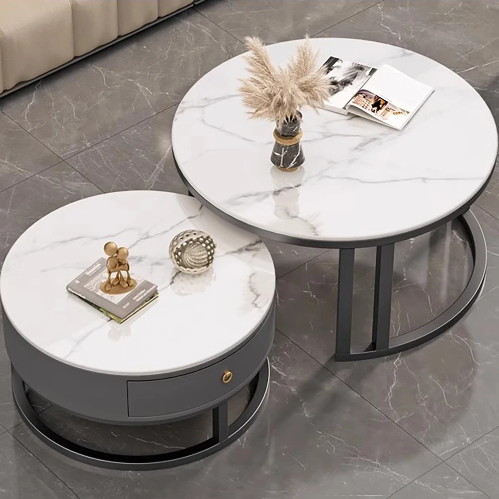 

Makeup Aesthetic Coffee Table Round Modern Glam Luxury Coffee Tables Minimalist Design Vintage Mesa Centro Living Room Furniture