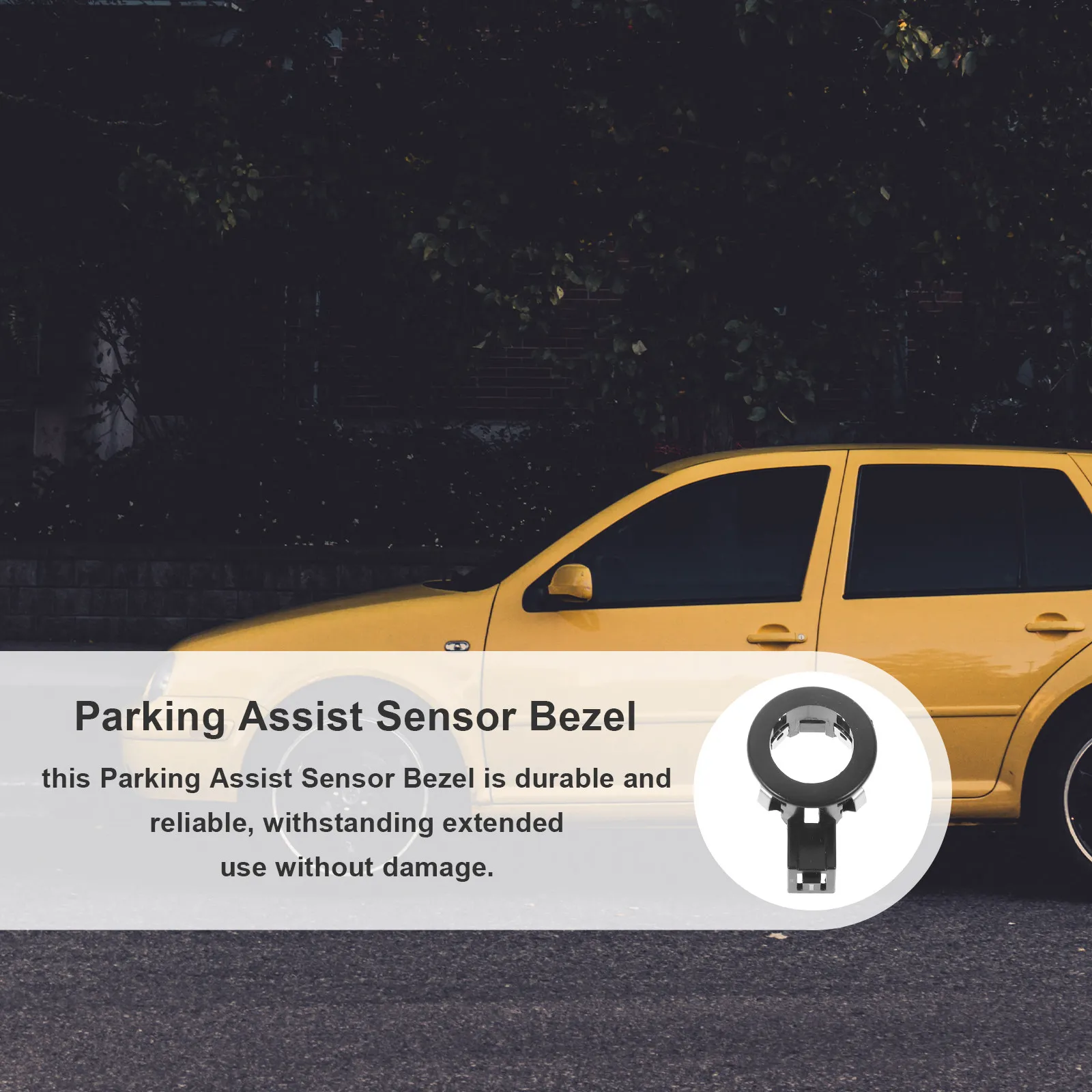 Parking Assist Sensor Bezel Durable Plastic Iron Material Precise Car Bumper Parking Sensor Holder Stable Secure Fit