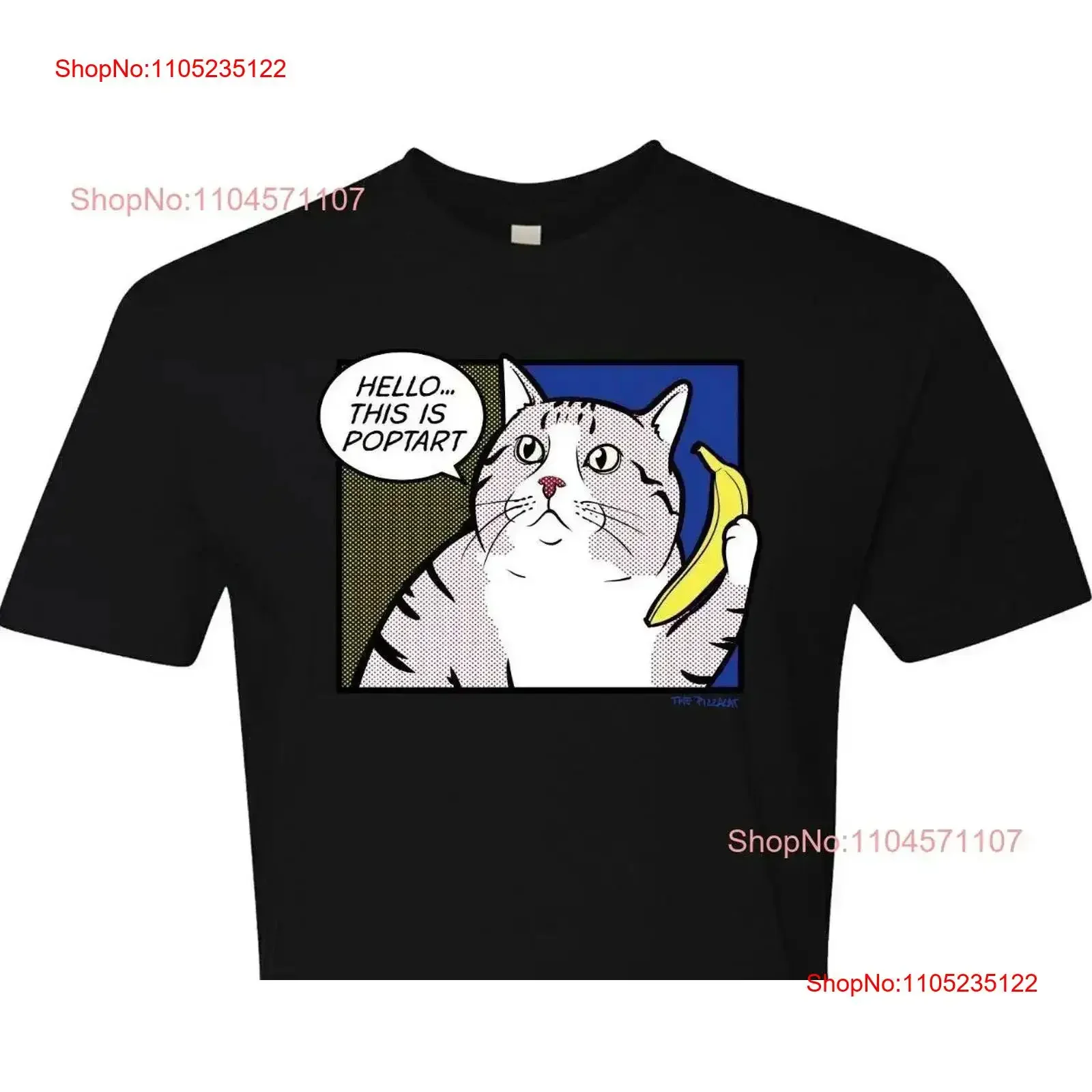 Poptart The Cat-Camiseta con teléfono de plátano para hombre, regalo chonky de arte Pop para él, papá, merienda del día, vintage, lavada, suave, a la moda