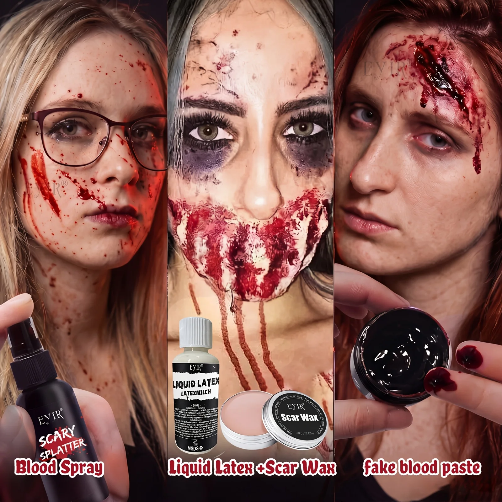 1 набор из 10 предметов: латек – обзор и цена Body Paint Sfx