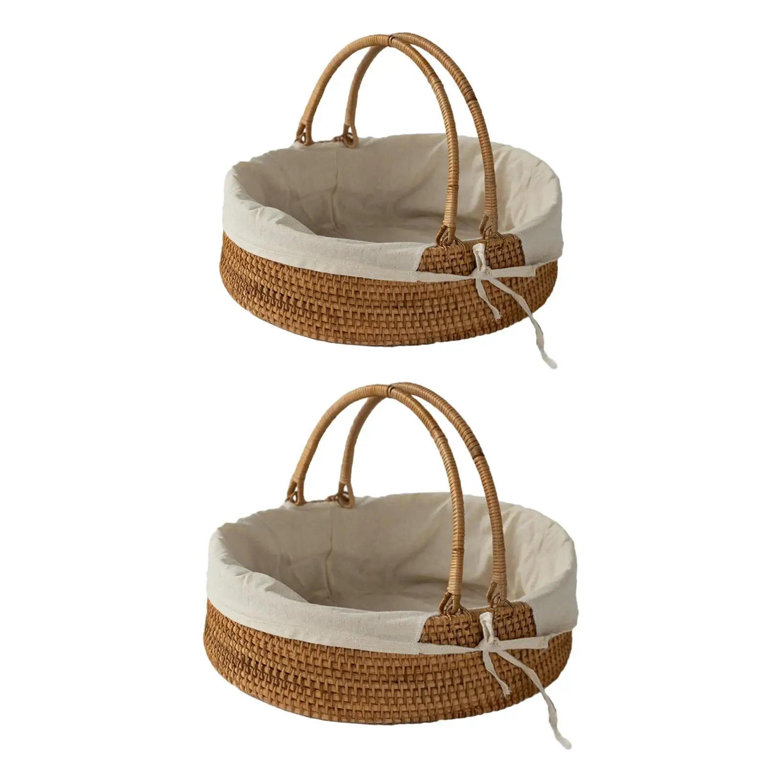 Picnic Flower Basket Home Storage Organizer Baskets Multi-scenario Sturdy