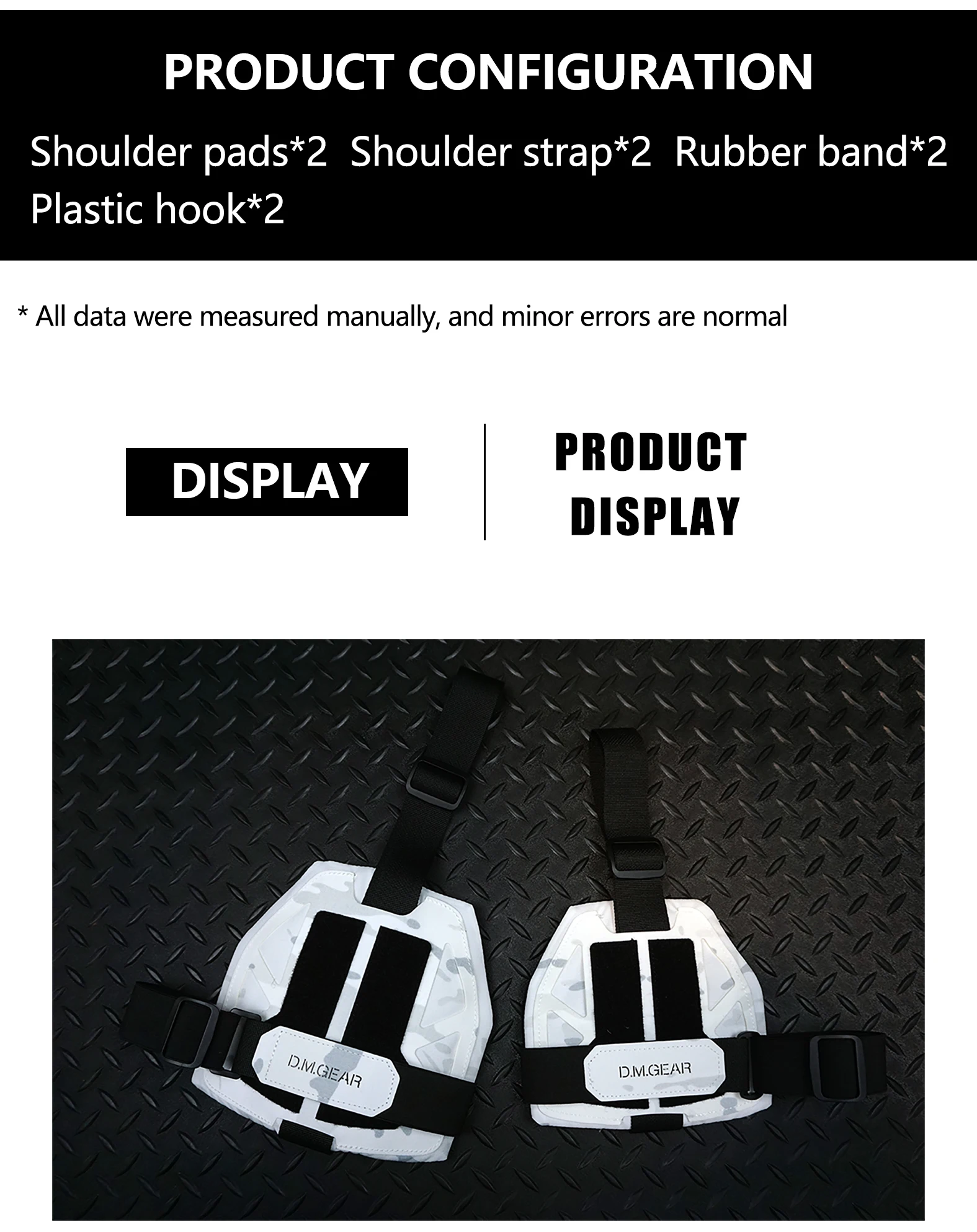 DMGear Schulterpanzer Taktische Jagdausrüstung Ausrüstung Weste Zubehör Schutz Airsoft Molle Nylon Universal – Detail 4