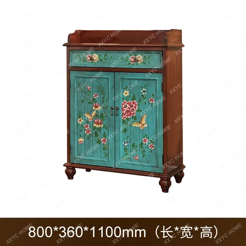Foyer shoe cabinet one bucket and two doors entrance storage cabinet 0.8 meters shoe cabinet furniture partition