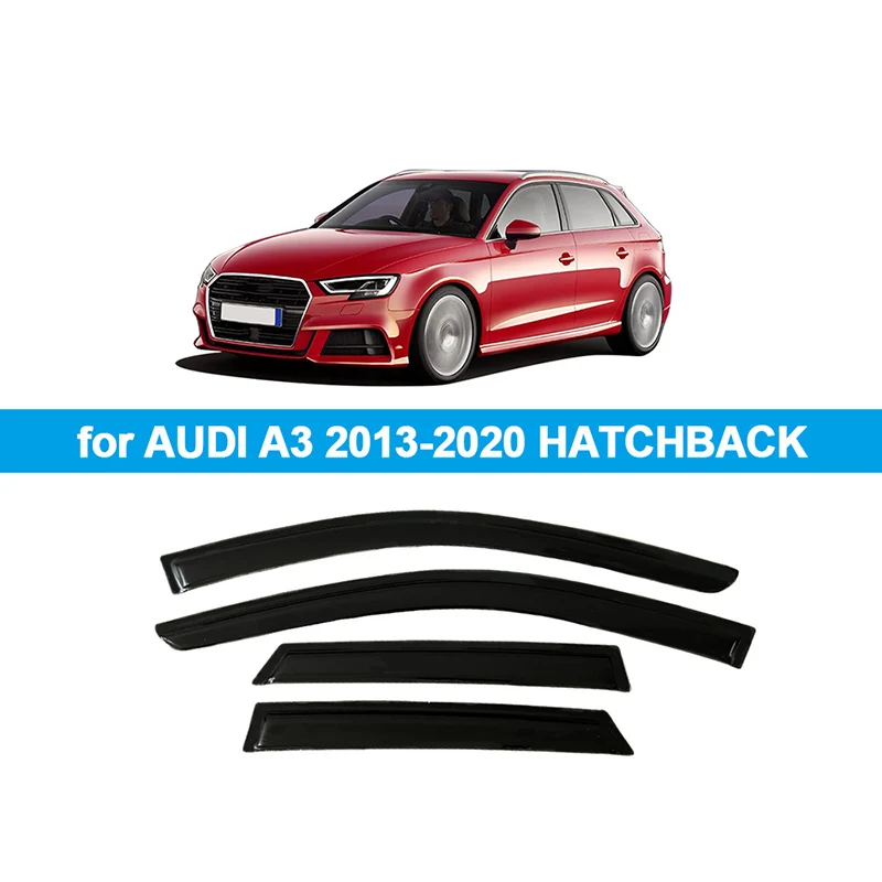 

Дефлекторы окон (ветровики) для AUDI A3 8V HATCHBACK 2013-2020: защита от дождя и ветра, накладки на двери