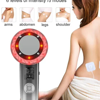 8 IN 1 Ultrasound Cavitation Machine Body Slimming Vibration Massage Anti Cellulite Fat Burner Facial Infrared Body Massager