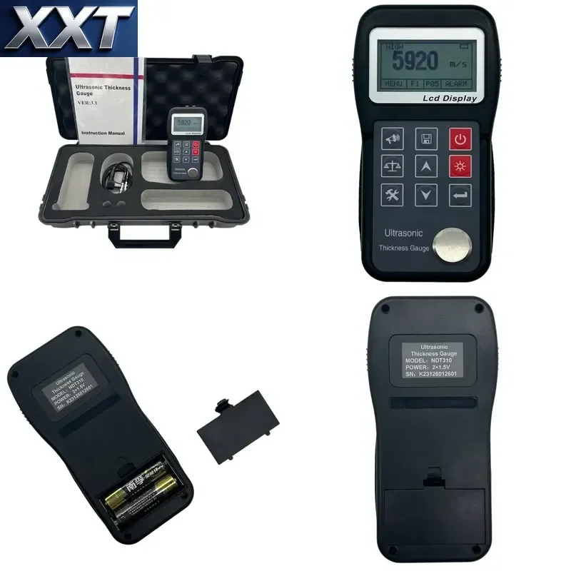 XXT Ultrasonic Thickness Measuring Gear 0.75-300mm Pipeline Boiler Wall Metal Thickness On-site Testing Device