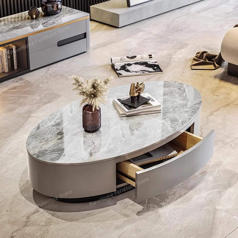

Drawers Modern Coffee Table Wood Simple Round Transform Minimalist Coffee Table Space Saving Living Room Meubles Home Furniture