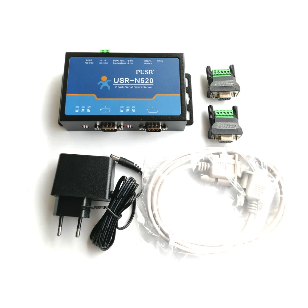 

USR-N520 Serial RS232 RS485 to Ethernet TCP/IP Converter with Modbus RTU to TCP and Web Server