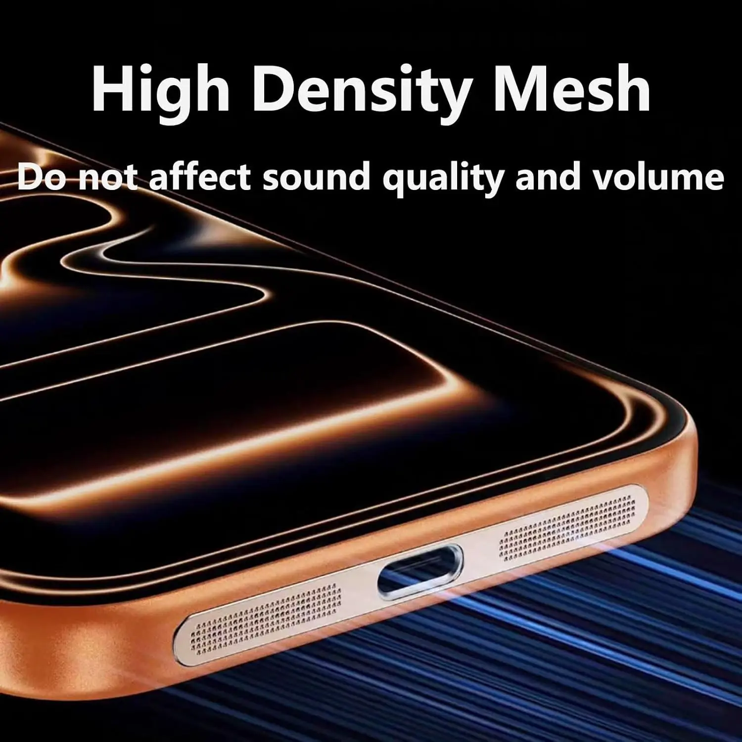 Luxury Metal Phone Mesh Speaker Cover for IPhone 17/17 Pro/17 Air/17 ProMax Anti Dust Earpiece Guard Speaker Mesh Protectors