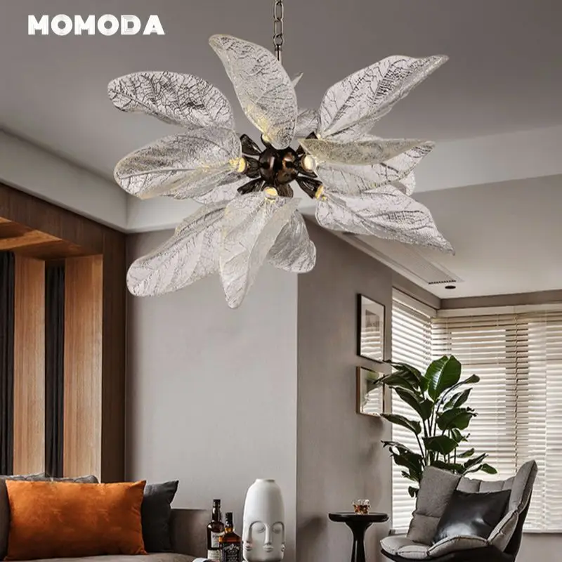 Modern Black Chandeliers Luxury Butterfly LED Resin Gold Pendant Lights Living Room Bedroom Dining Room Hanging Lamps Lustre