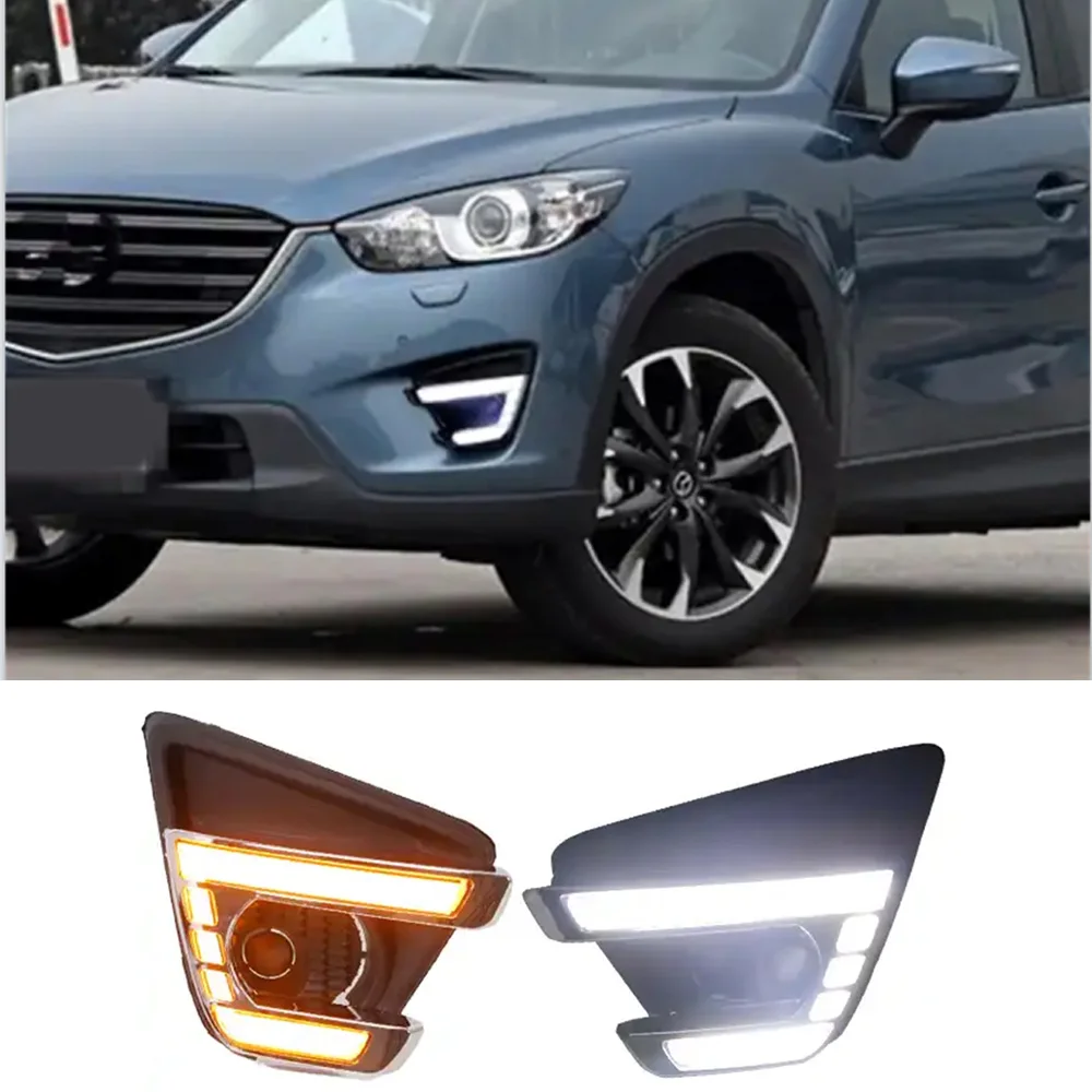 

For Mazda CX-5 Daytime Running Light Led Front Fog Lamp Drl Waterproof 12V Daylight 2012-2016