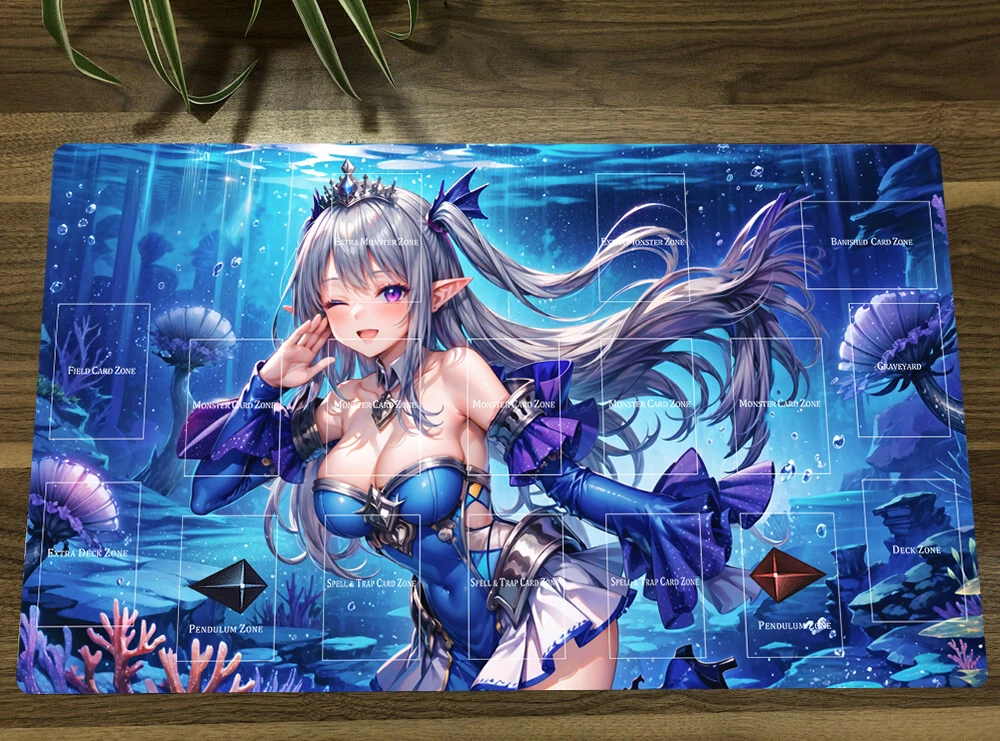 

YuGiOh Tearlaments Scheiren TCG CCG Mat Trading Card Game Mat Table Playmat Desk Playing Mat Mouse Pad Mousepad 60x35cm Free Bag