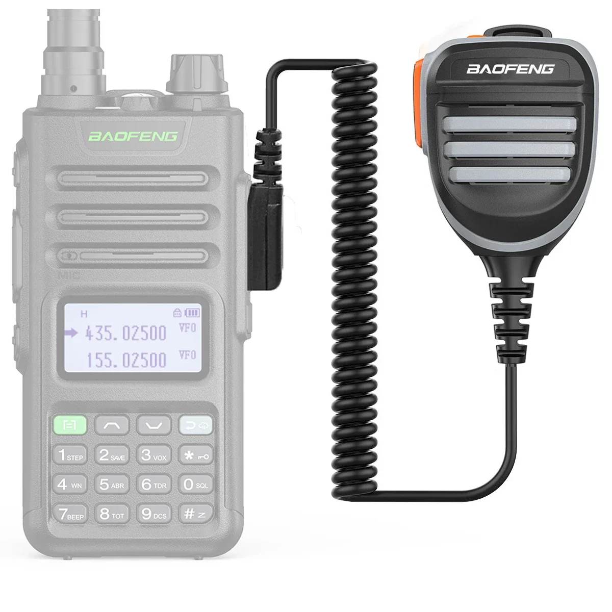 Baofeng UV-5R PTT altoparlante impermeabile remoto microfono microfono per Radio bidirezionale Baofeng UV-5R BF-888S UV-10 UV-13PRO Walkie Talkie