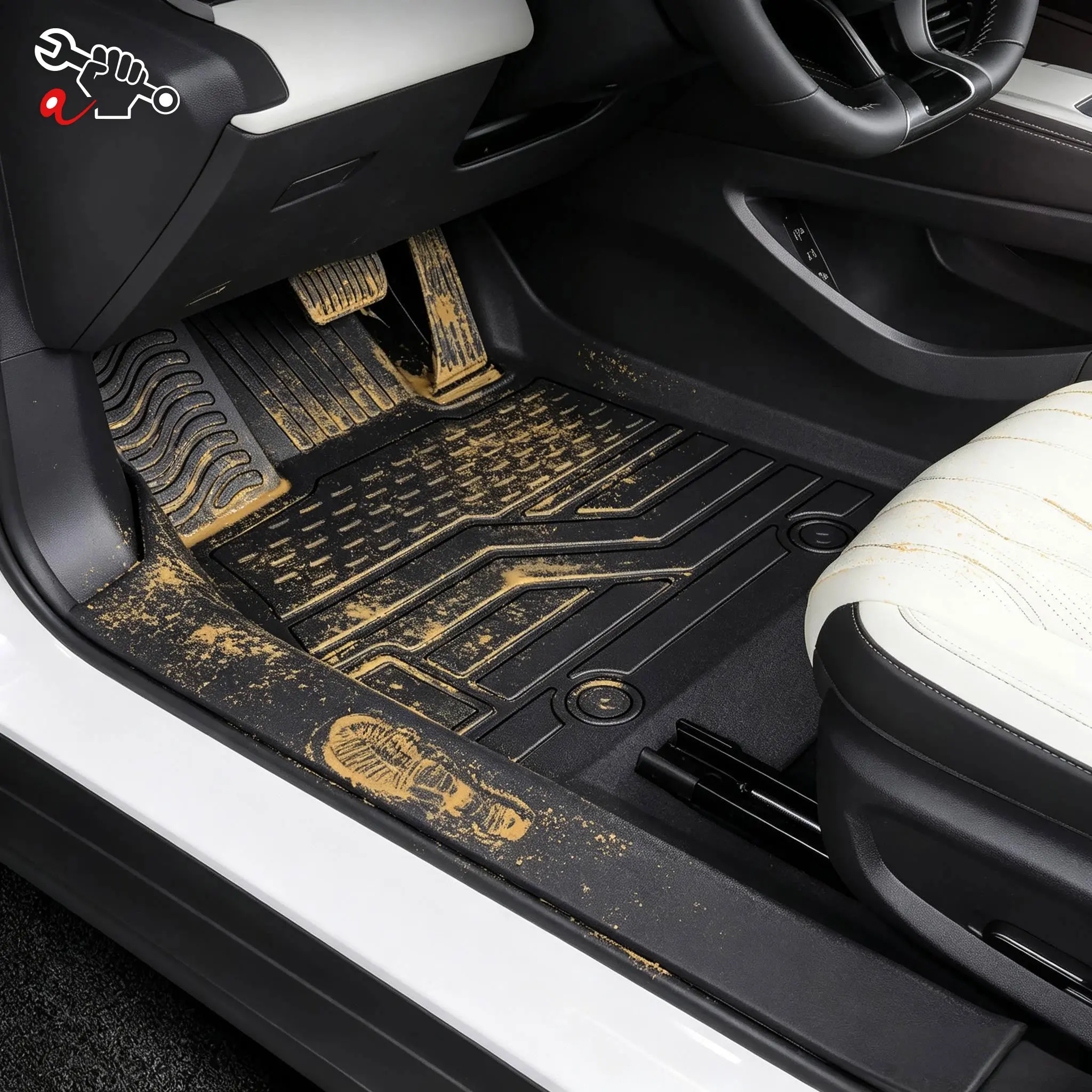Left-Hand Drive Car Custom Fit Floor Mat For BYD Seal 6 06 GT Push-button Shift 2024-2026 Wear-Resistant Full Coverage Foot Mat