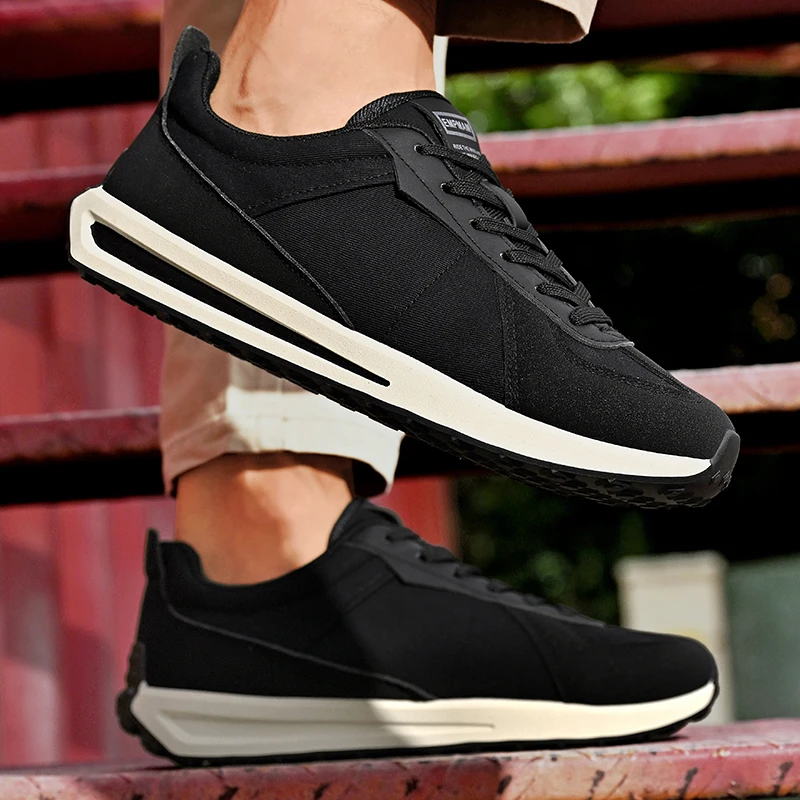Men's Summer Breathable Flat Round Toe Versatile Retro Fashion Casual Sneakers