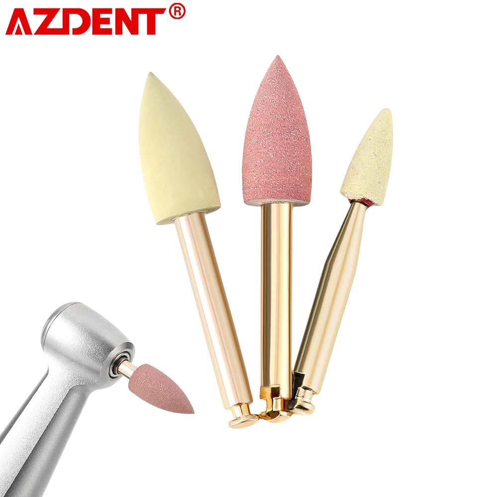 

3Pcs/Set AZDENT Dental Zirconia Grinding and Polishing Kit Ceramic/Rubber Diamond For Zirconia Restoration