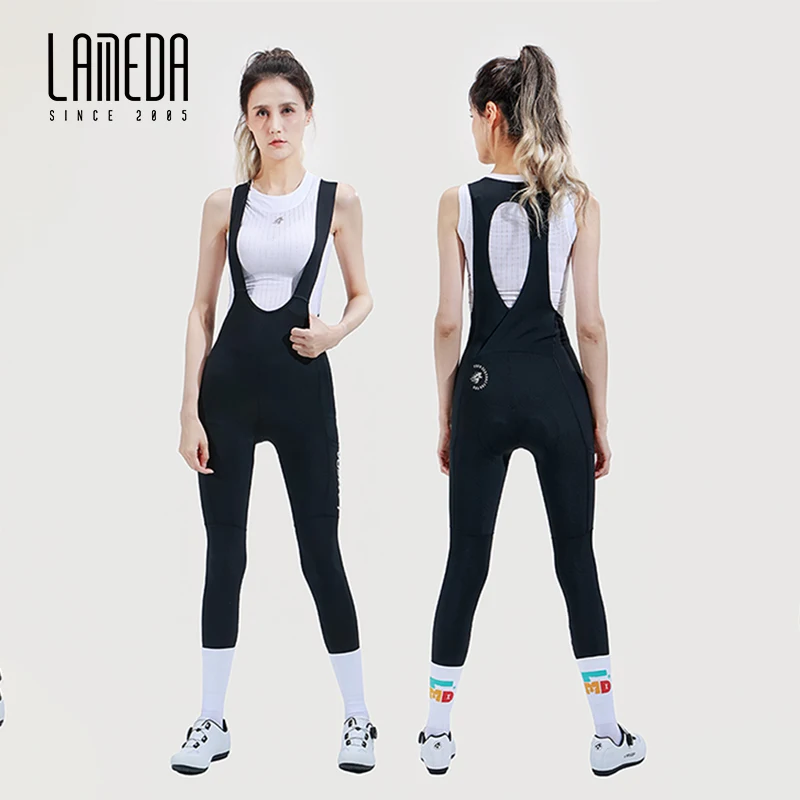 

LAMEDA Cycling Bib Pants For Women Summer UPF50+ High Elasticity Comfort Pants With Pocket Moisture Wicking Quick-dry